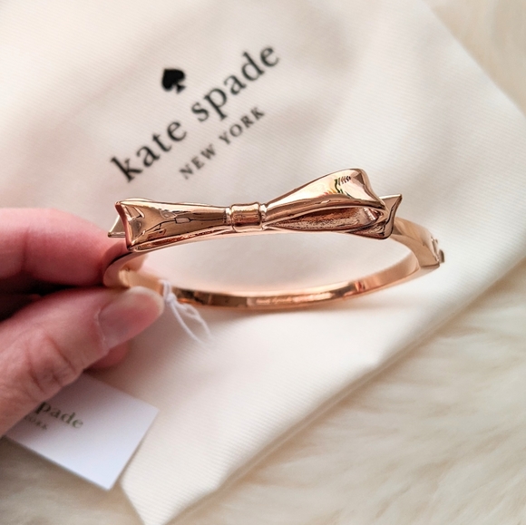 Kate Spade Bow Rose Gold Bracelet - Picture 2 of 5